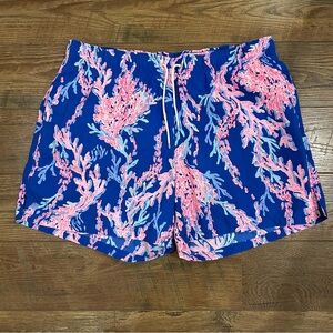 Lilly Pulitzer Swim Trunks Borealis Blue Swim On Over Size XXL